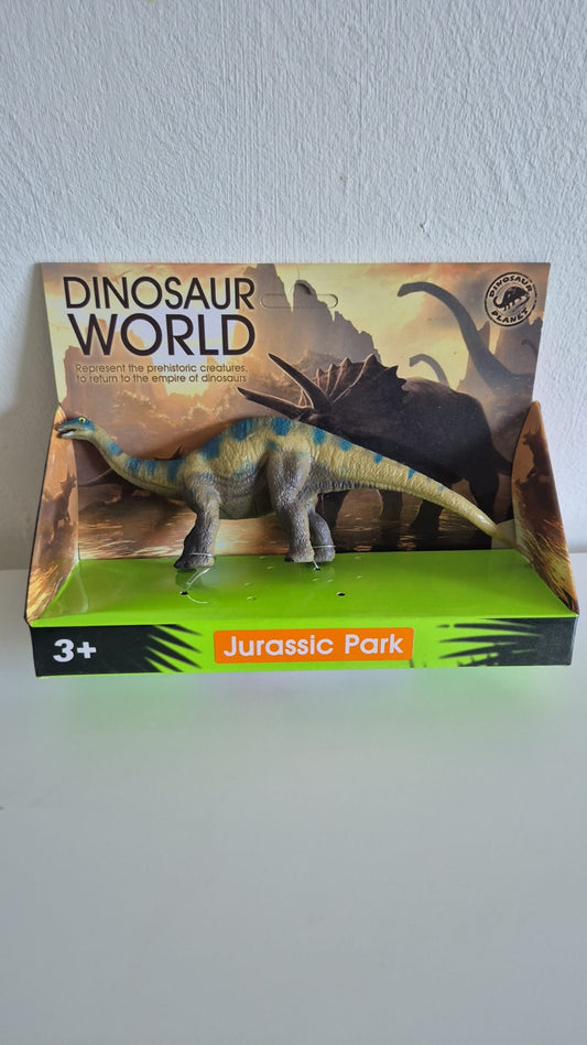 Brachiosaurus Speelgoed Dinosaurus – Groot Dino Speelfiguur voor Kinderen – Dinosaur World Jurassic - 14cm