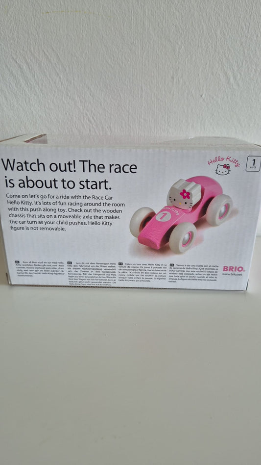 BRIO Hello Kitty Race Car – Houten Speelgoedauto – Editie 32313 – Vanaf 2 Jaar